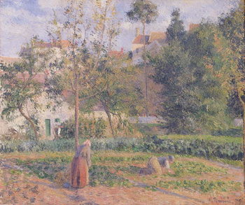 Αφίσα Vegetable Garden at the Hermitage, Pontoise, 1879