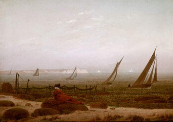 Αφίσα Woman on the Beach at Rugen, 1818