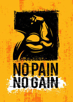 Αφίσα Workout. Inspiring Gym Sport Typography Motivation