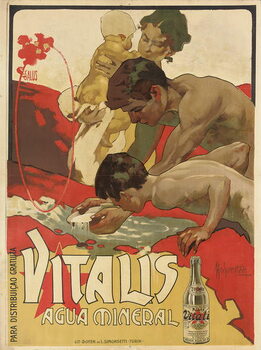 Εκτύπωση καμβά Advertising poster for the mineral water 'Vitalis', 1895