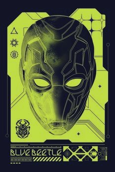 Εκτύπωση καμβά Blue Beetle - Mask