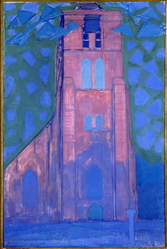 Εκτύπωση καμβά Church tower at Domburg, 1911