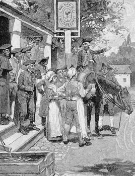 Εκτύπωση καμβά He Stops at the Sign of the Weathervane