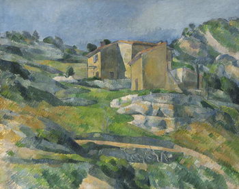 Εκτύπωση καμβά Houses in the Provence: The Riaux Valley near L'Estaque