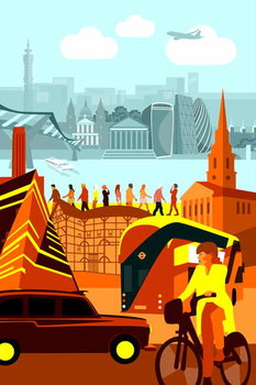 Εκτύπωση καμβά London Landmarks