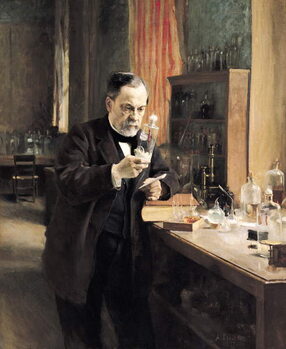 Εκτύπωση καμβά Louis Pasteur in his Laboratory, 1885