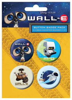 Комплект значки 4 броя WALL-E