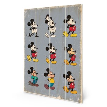 Изкуство от дърво Mickey Mouse - Evolution