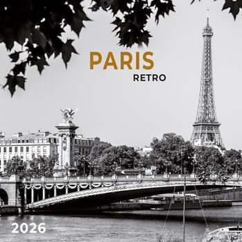Календар 2027 Paris Retro