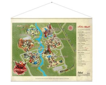 Текстилен плакат Fallout - Map