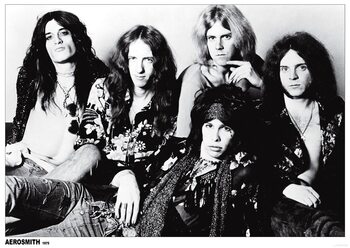 Плакат Aerosmith - b/w group