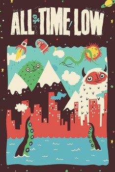Плакат All time low - monsters