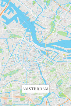Плакат Amsterdam color