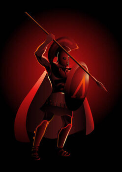 Плакат Ancient Greek Warrior