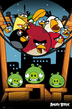 Плакат Angry birds - On A Wire