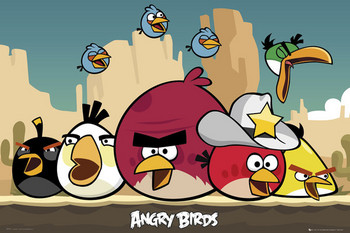 Плакат Angry birds - sheriff