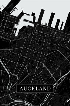 Плакат Auckland black