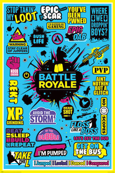 Плакат Battle Royale - Infographic