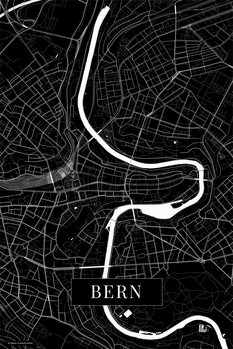 Плакат Bern black