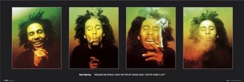 Плакат Bob Marley - faces