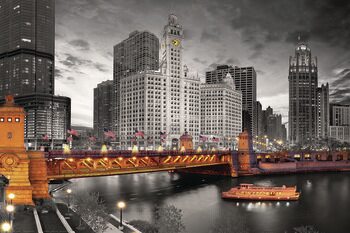 Плакат Chicago River