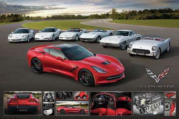 Плакат Corvette 2014 Stingray
