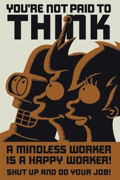 Плакат FUTURAMA - dont think