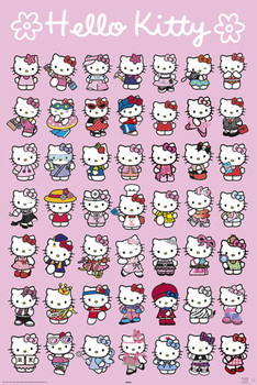 Плакат HELLO KITTY - characters