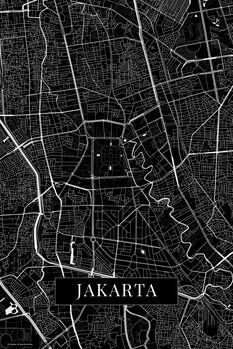 Плакат Jakarta black