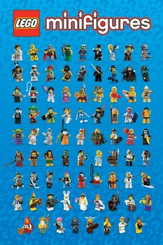 Плакат LEGO - mini figures