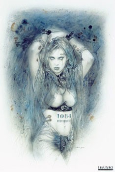 Плакат Luis Royo - blue 1084