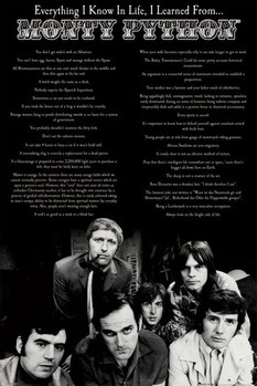 Плакат Monty Python - everything i know in life