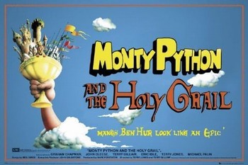 Плакат MONTY PYTHON - holy grail