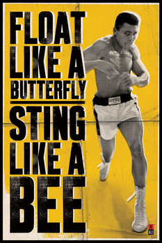 Плакат Muhammad Ali - float like a butterfly