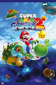 Плакат Nintendo - super mario galaxy 2