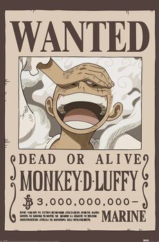 Плакат One Piece - Wanted Luffy