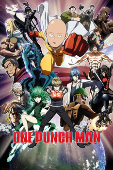 Плакат One Punch Man - Collage