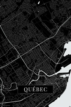 Плакат Quebec black