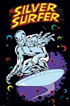 Плакат SILVER SURFER - retro