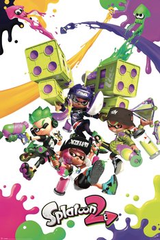 Плакат Splatoon 2 - Colour Splats