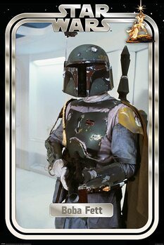 Плакат Star Wars - Boba Fett Retro Packaging