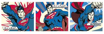 Плакат SUPERMAN - pop art triptych