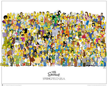 Плакат THE SIMPSONS - cast