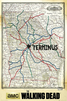 Плакат The Walking Dead - Terminus Map