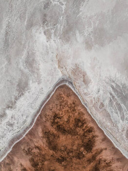 Плакат Triangular shaped land mass at the