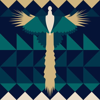 Картината върху платно Aztec Peacock