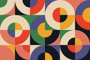 Картината върху платно Bauhaus Geometry Artwork Abstract Vector Design