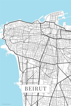 Картината върху платно Beirut white