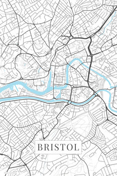 Картината върху платно Bristol white