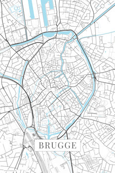Картината върху платно Brugge white